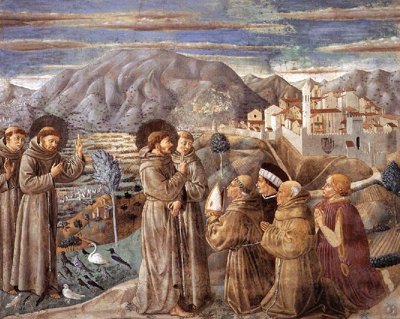 GOZZOLI, Benozzo Scenes from the Life of St Francis (Scene 7, south wall) dfg oil painting image